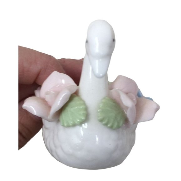 Small Vintage Ardalt Japan Trinket Dish/Holder - Swan Figurine Fine Porcelain - Picture 5 of 5